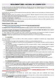 Règlement Intérieur 2026
