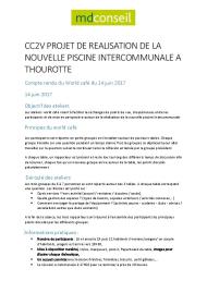 Compte rendu de l'atelier World-café de concertation "piscine 2020-2022" du 14 juin 2017