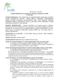 Compte rendu d'affichage du Conseil Communautaire du 1er juin 2021