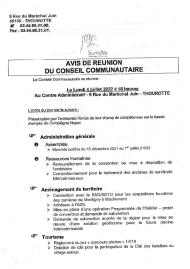 Délibérations du Conseil Communautaire CC2V du 4 juillet 2022