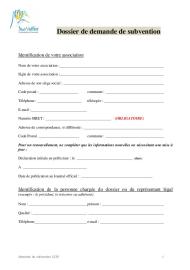 Télécharger le dossier de demande de subvention (associations)