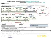 Feuille d'inscription été 2025