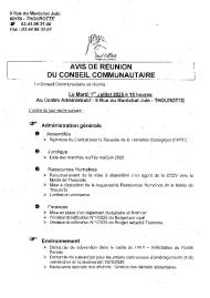 Ordre du jour du 1er juillet 2025
