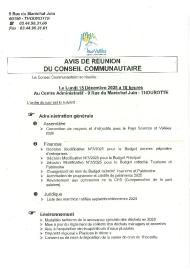 Ordre du jour du 15 décembre 2025