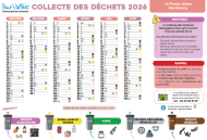 Le Plessis-Brion / Montmacq - Calendrier de collecte 2026